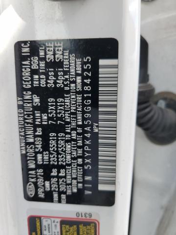2016 KIA SORENTO SX 5XYPK4A59GG184255