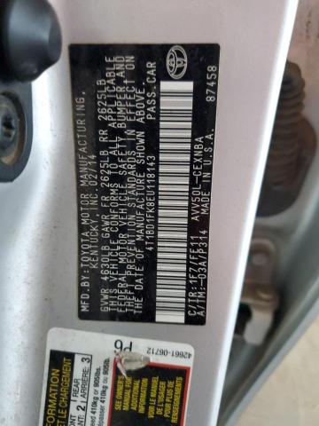 2014 TOYOTA CAMRY HYBRID - 4T1BD1FK8EU118143