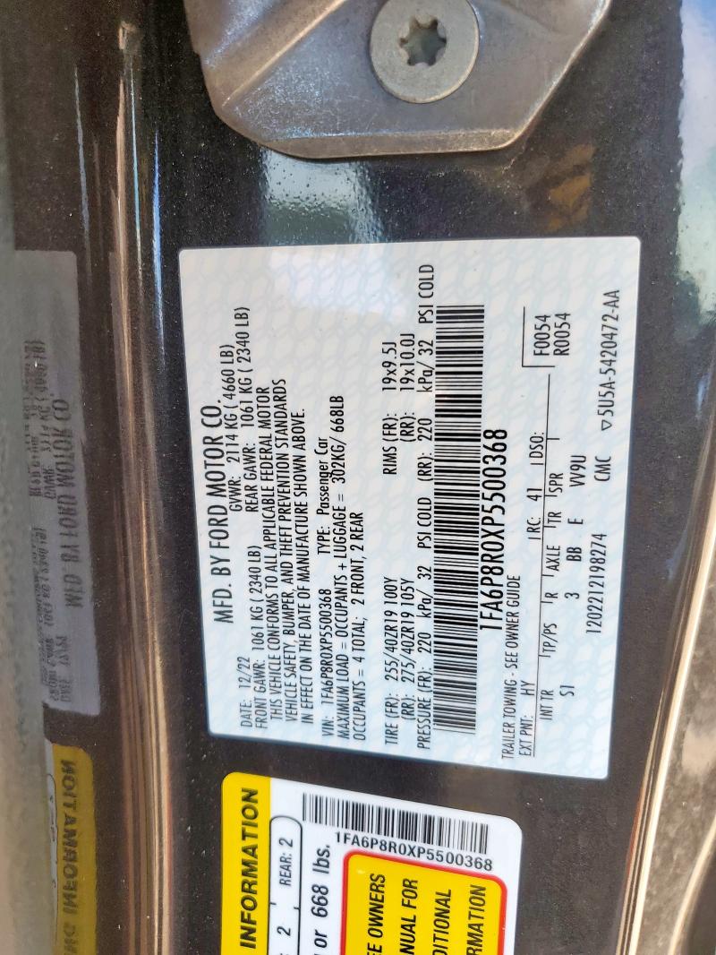 2023 FORD MUSTANG MACH I 1FA6P8R0XP5500368
