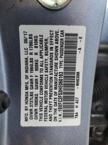 2017 HONDA CIVIC LX 19XFC2F53HE060163