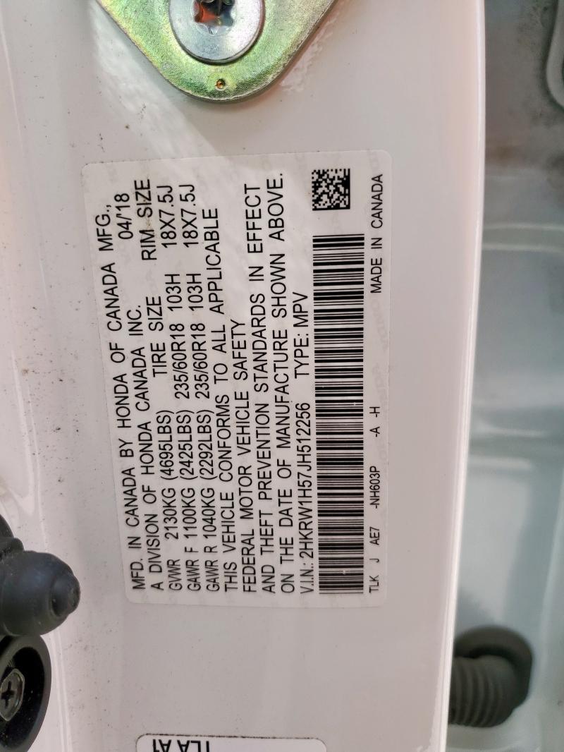 2018 HONDA CR-V EX 2HKRW1H57JH512256