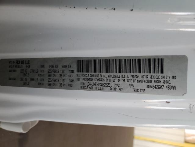 2019 JEEP WRANGLER U 1C4HJXEN2KW623231