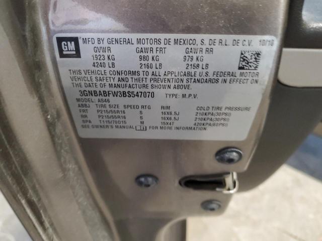 2011 CHEVROLET HHR LT - 3GNBABFW3BS547070