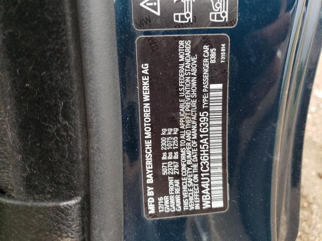 2017 BMW 440XI WBA4U1C36H5A16395