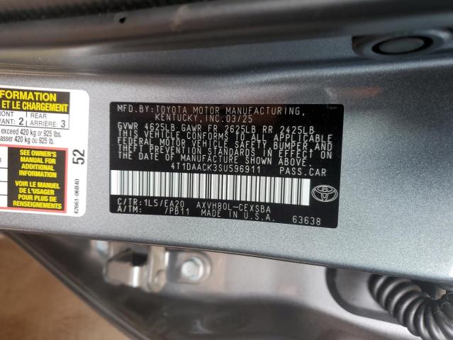 2025 TOYOTA CAMRY XSE 4T1DAACK3SU596911