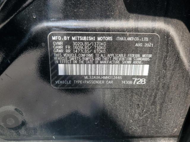 2021 MITSUBISHI MIRAGE ES ML32AUHJ4MH012446