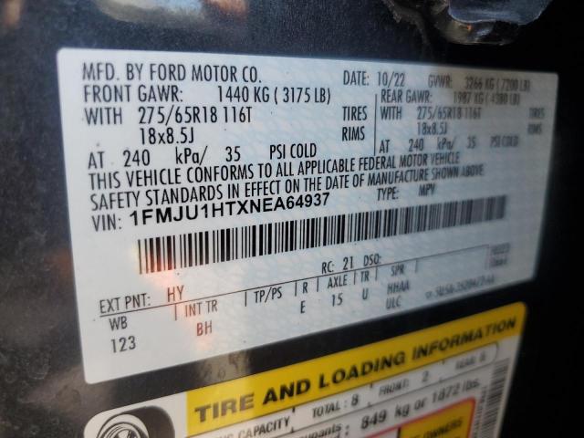 2022 FORD EXPEDITION 1FMJU1HTXNEA64937