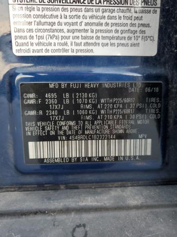 2011 SUBARU OUTBACK 3. #3274855116