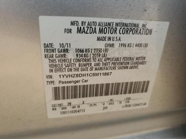 2012 MAZDA 6 I - 1YVHZ8DH1C5M11867