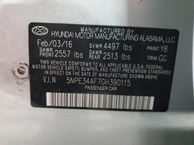 2016 HYUNDAI SONATA SPO - 5NPE34AF7GH390115