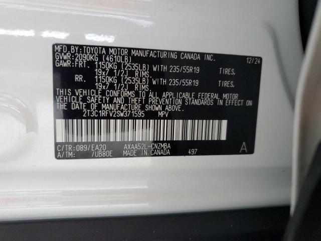 2025 TOYOTA RAV4 XLE P 2T3C1RFV2SW371595