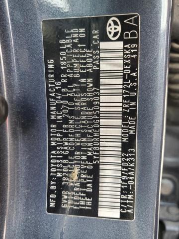2016 TOYOTA COROLLA L - 5YFBURHE0GP509037