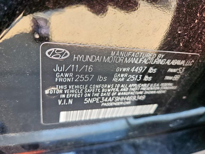 2017 HYUNDAI SONATA SPORT - 5NPE34AF9HH469349