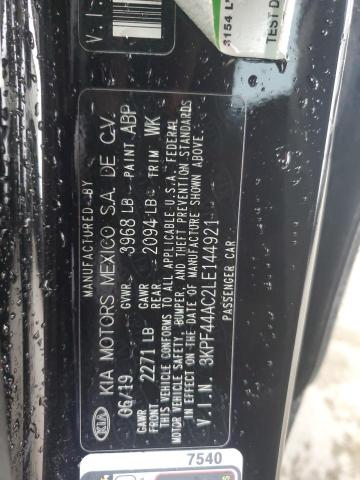 2020 KIA FORTE GT 3KPF44AC2LE144921