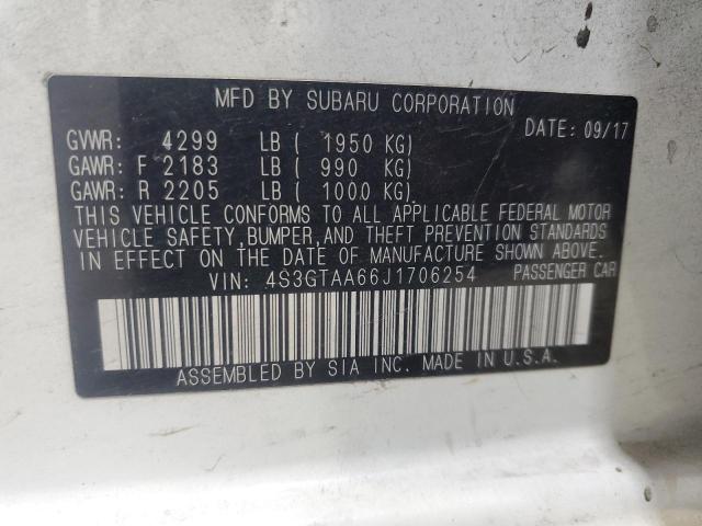 2018 SUBARU IMPREZA 4S3GTAA66J1706254
