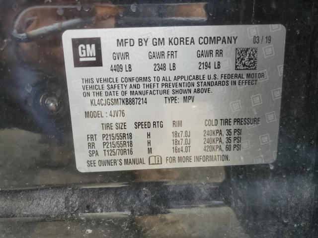 2019 BUICK ENCORE ESS KL4CJGSM7KB887214
