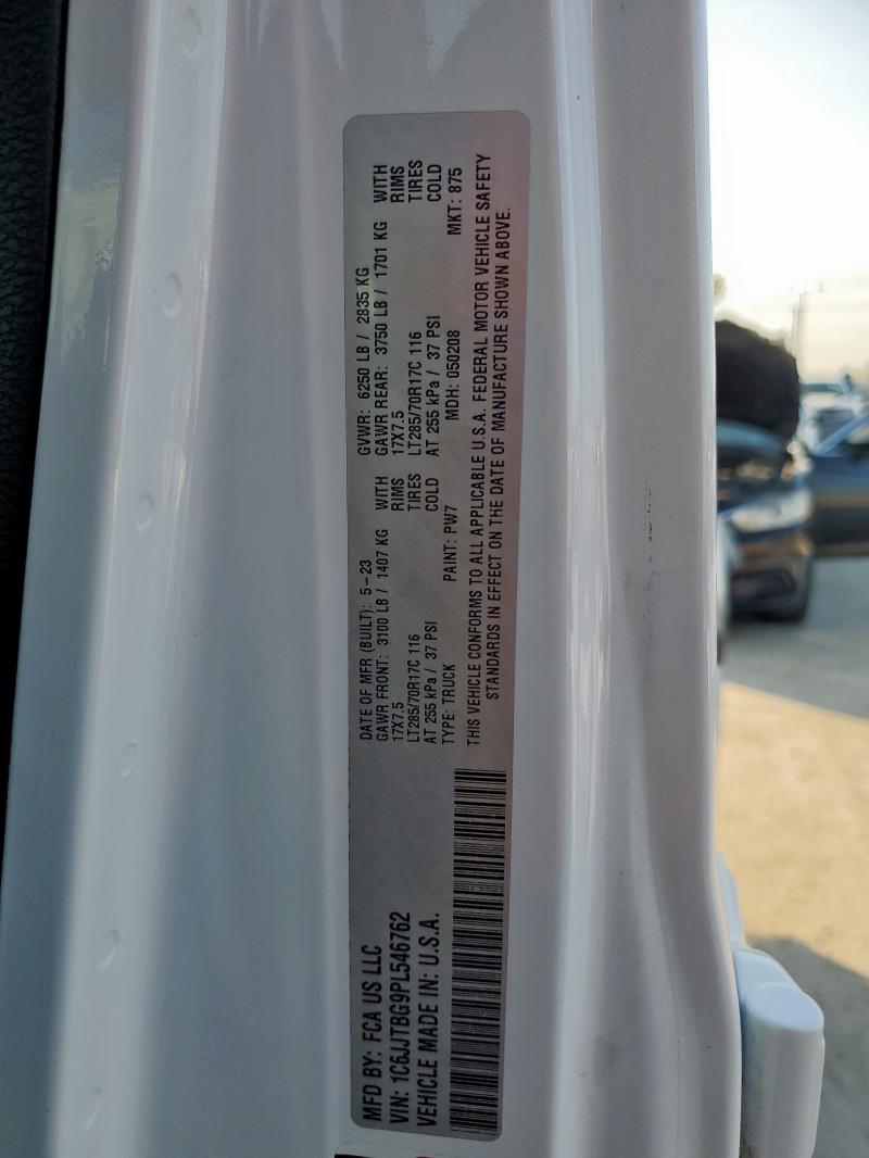 2023 JEEP GLADIATOR - 1C6JJTBG9PL546762