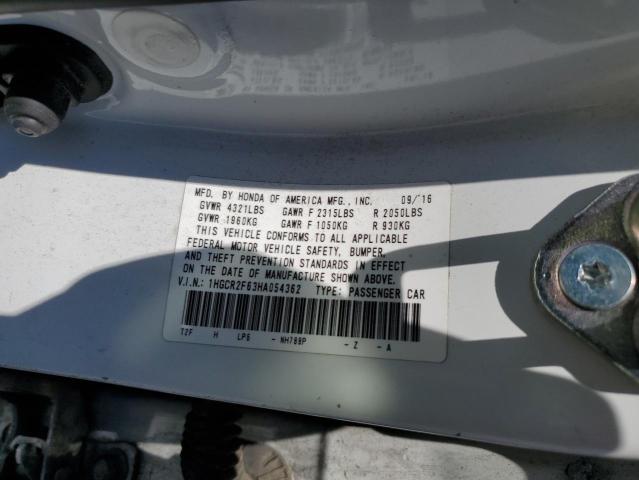 2017 HONDA ACCORD SPORT 1HGCR2F63HA054362