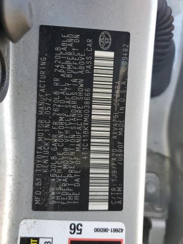 2021 TOYOTA CAMRY LE - 4T1C11BKXMU038666