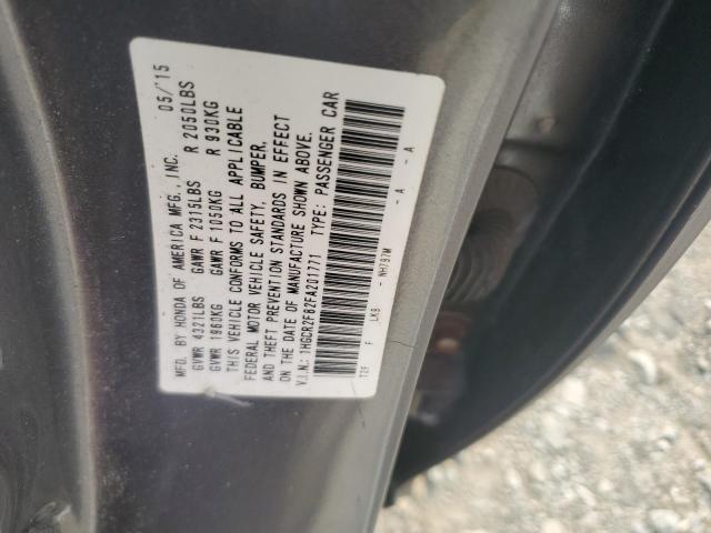 2015 HONDA ACCORD EXL 1HGCR2F82FA201771