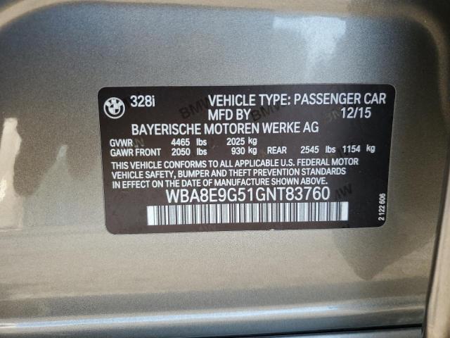 2016 BMW 328 I SULE WBA8E9G51GNT83760