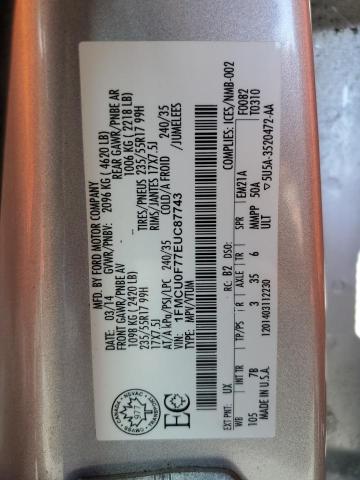 2014 FORD ESCAPE S - 1FMCU0F77EUC87743