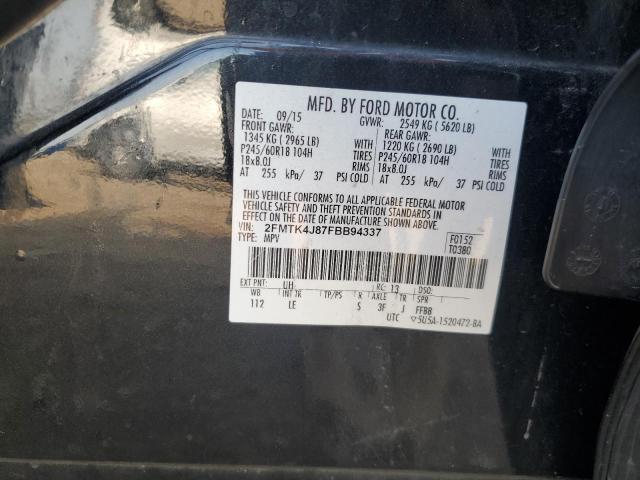 2015 FORD EDGE SEL - 2FMTK4J87FBB94337