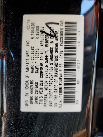 2015 ACURA TLX 19UUB1F38FA015188