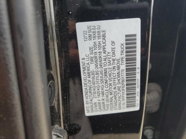 2023 HONDA RIDGELINE 5FPYK3F82PB017770