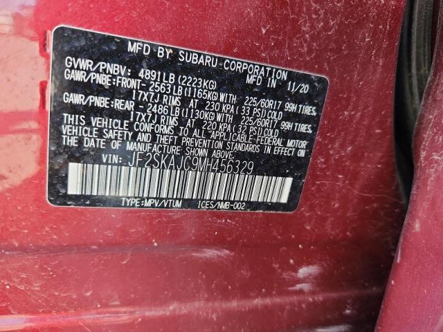 2021 SUBARU FORESTER P JF2SKAJC9MH456329