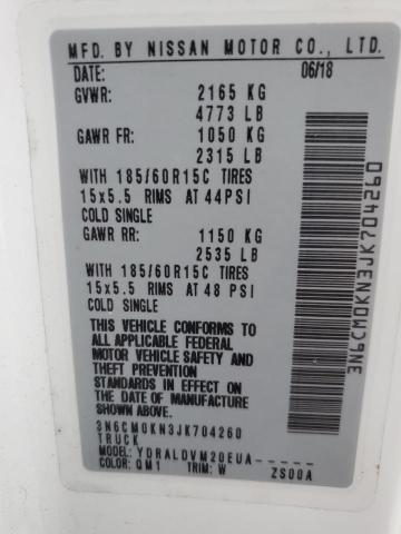 2018 NISSAN NV200 2.5S 3N6CM0KN3JK704260