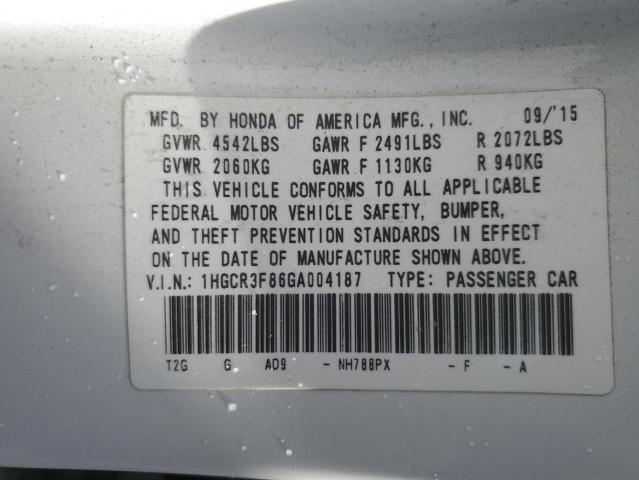 2016 HONDA ACCORD EXL - 1HGCR3F86GA004187