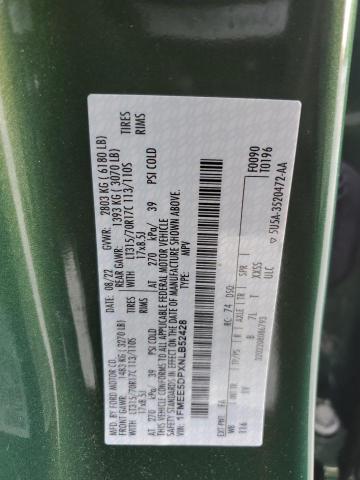 2022 FORD BRONCO BASE 1FMEE5DPXNLB52428