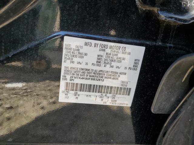 2015 FORD EDGE TITANIUM 2FMTK4K80FBB32812