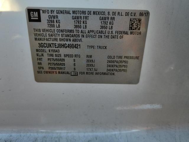 2017 CHEVROLET SILVERADO - 3GCUKTEJ8HG490421