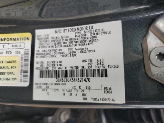 2019 LINCOLN MKZ 3LN6L2GK5FR621470