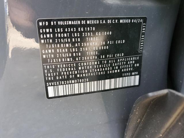 2024 VOLKSWAGEN TAOS SE 3VVSX7B20RM078026