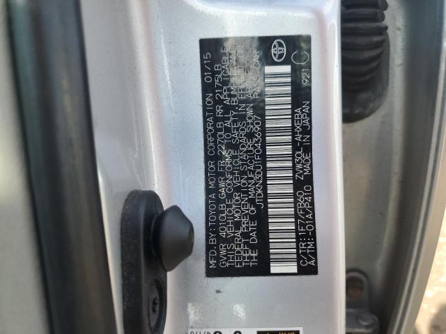 2015 TOYOTA PRIUS - JTDKN3DU1F0436907