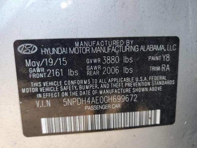 2016 HYUNDAI ELANTRA SE - 5NPDH4AE0GH699672
