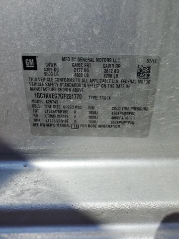 2016 CHEVROLET SILVERADO K2500 HEAVY DUTY LT 1GC1KVEG7GF251770