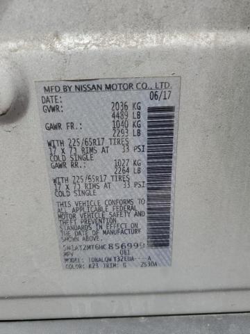 2017 NISSAN ROGUE S 5N1AT2MT6HC856999