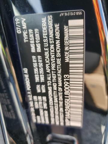 2020 PORSCHE MACAN WP1AA2A55LLB00913