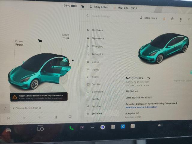 2022 TESLA MODEL 3 5YJ3E1EB7NF305213