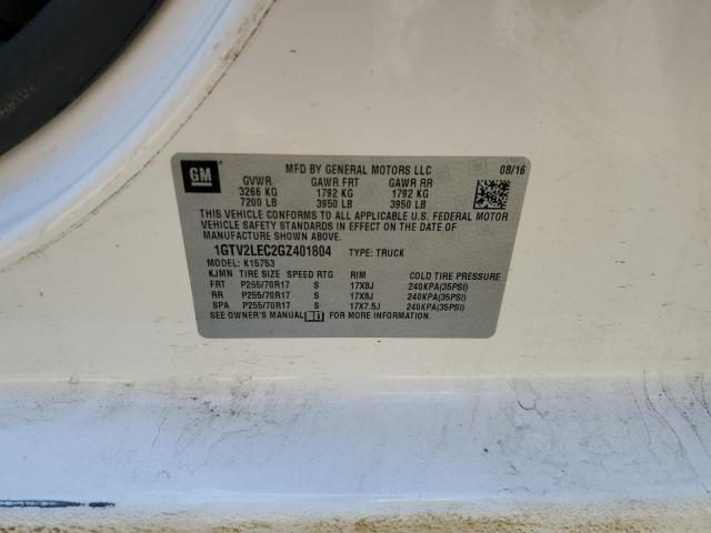 2016 GMC SIERRA K1500 - 1GTV2LEC2GZ401804