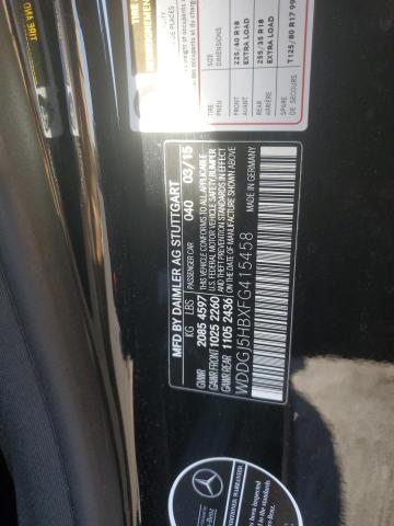 2015 MERCEDES-BENZ C 350 WDDGJ5HBXFG415458