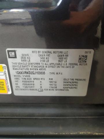 2016 GMC ACADIA SLT 1GKKVRKD2GJ163806