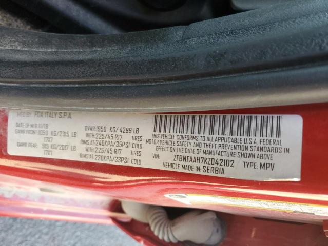 2019 FIAT 500L POP ZFBNFAAH7KZ042102