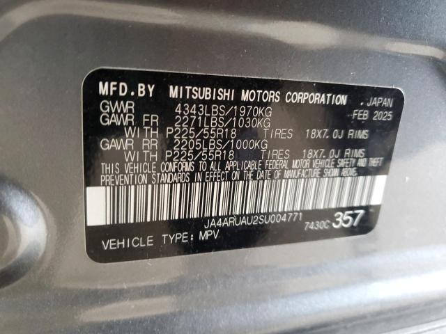 2025 MITSUBISHI OUTLANDER JA4ARUAU2SU004771