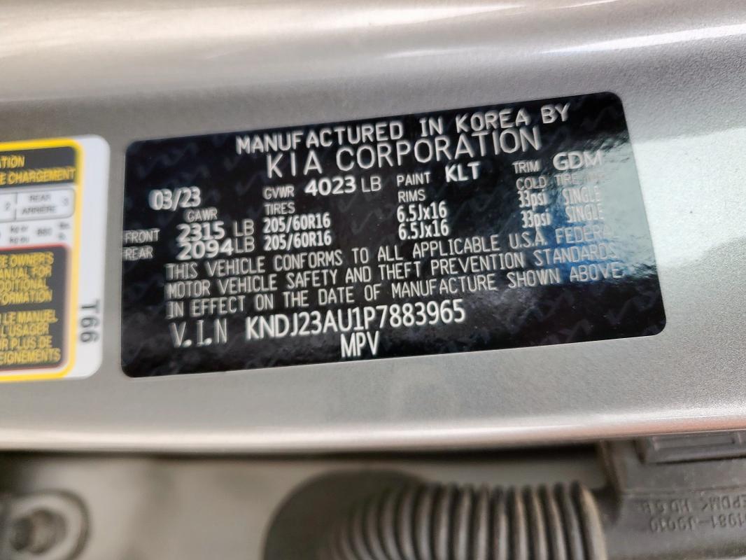 2023 KIA SOUL LX KNDJ23AU1P7883965