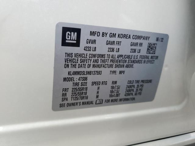 2022 BUICK ENCORE GX KL4MMDSL9NB137593